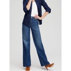 Chicos So Slimming High Rise Wide Leg Jeans Ariel Sea Indigo 570372058 Size 0.5R